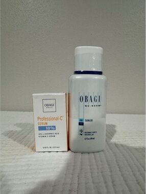Obagi Medical Skincare Bundle – Professional-C Serum 10% + Nu-Derm Toner